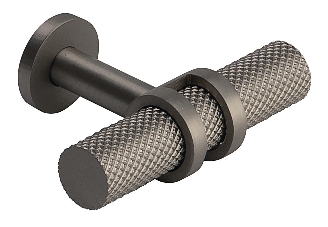 Double ring knurled "T" bar knob