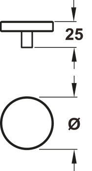 Double ring knurled knob