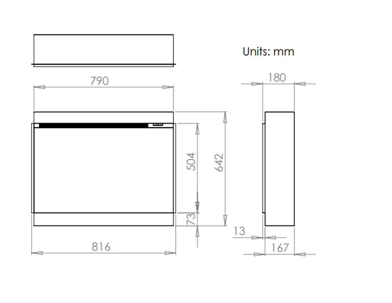 i-Range Slimline Electric Fire
