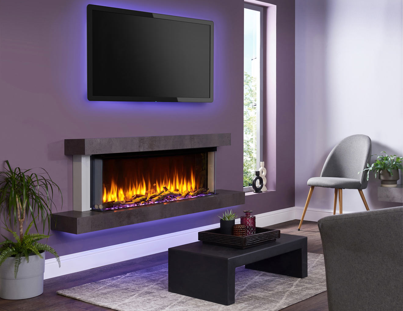 i-Range Slimline Electric Fire